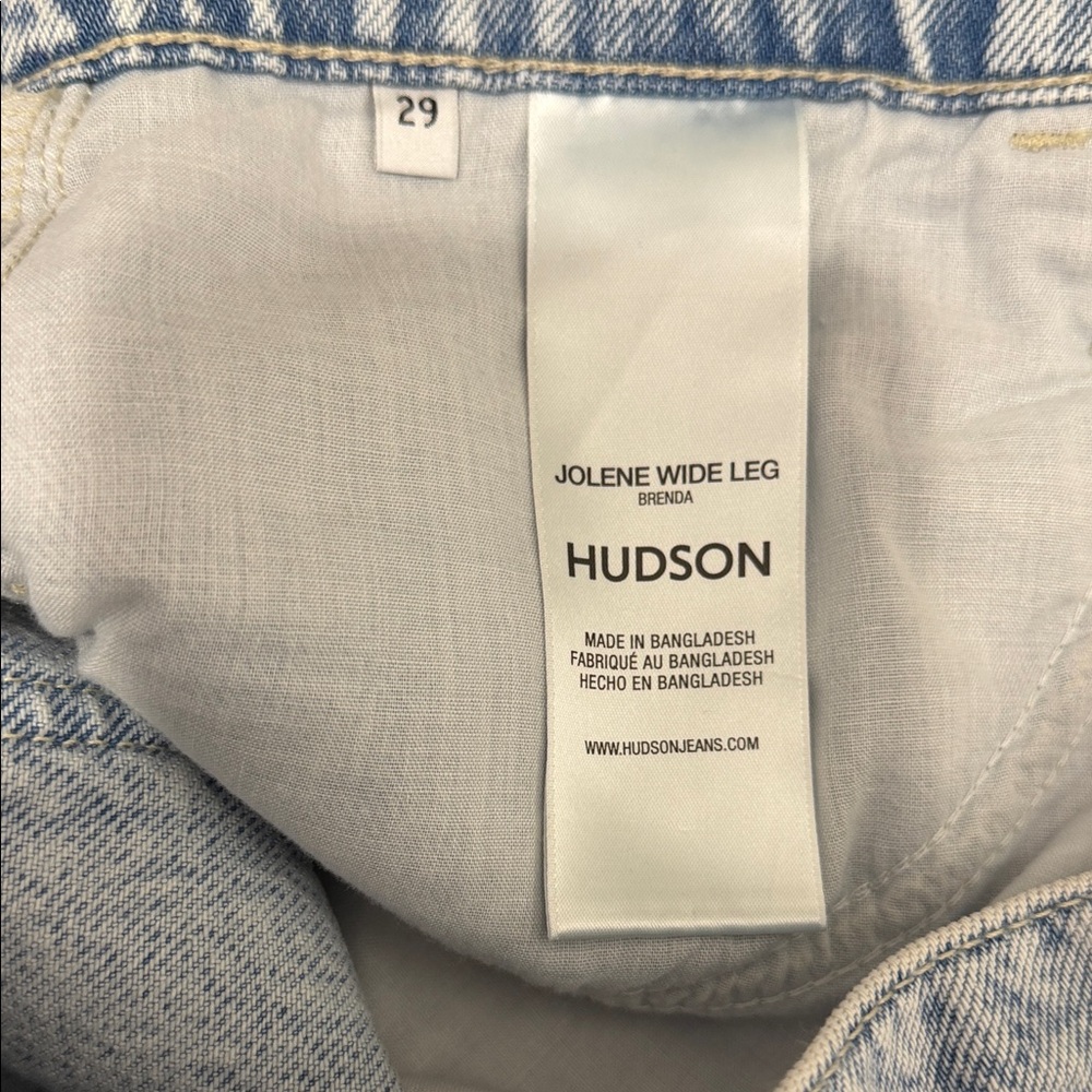 Hudson Jeans Acid Wash Denim Jolene Wide Leg - Picture 9 of 10